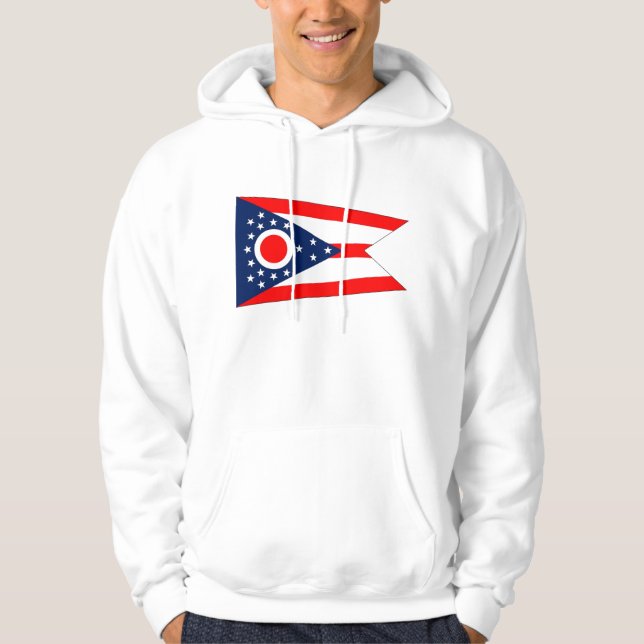 Moletom Sweatshirt Hooded com bandeira americana (Frente)