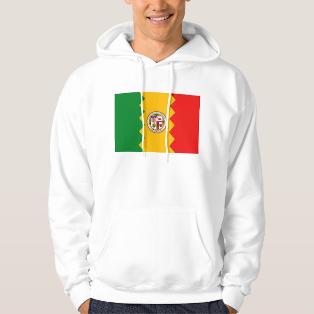Moletom Sweatshirt Hooded com bandeira americana de Los An (Frente)