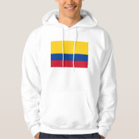 Sweatshirt Hooded com bandeira da Colômbia
