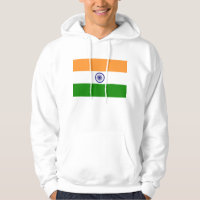 Sweatshirt Hooded com bandeira da Índia