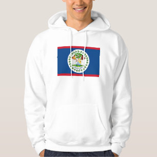 Moletom Sweatshirt Hooded com bandeira de Belize