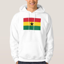 Sweatshirt Hooded com Bandeira de Gana