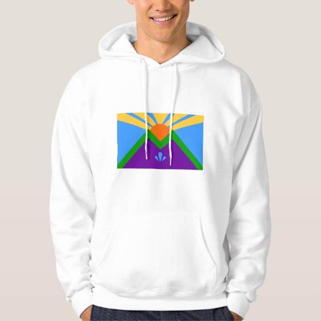 Moletom Sweatshirt Hooded com bandeira de Primavera Manito (Frente)