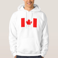 Sweatshirt Hooded com Bandeira do Canadá