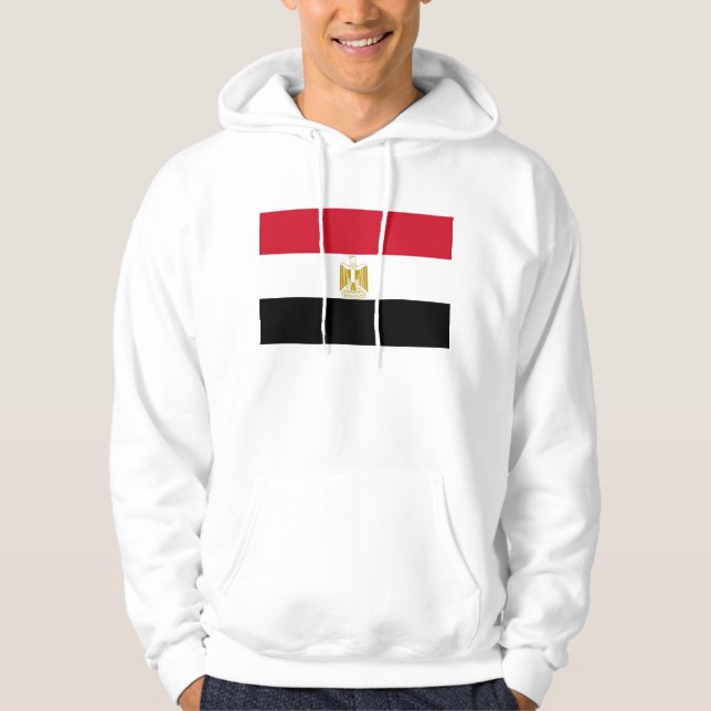Moletom Sweatshirt Hooded com Bandeira do Egito (Frente)
