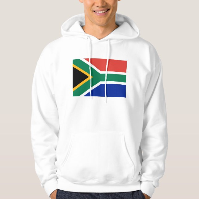 Moletom Sweatshirt Hooded com pavilhão da África do Sul (Frente)
