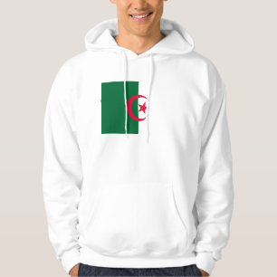 Moletom Sweatshirt Hooded com pavilhão da Argélia