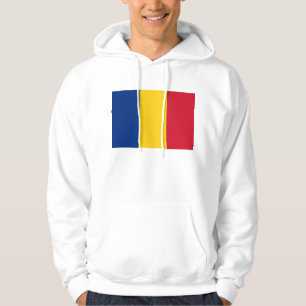 Moletom Sweatshirt Hooded com pavilhão da Romênia