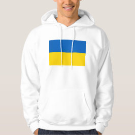 Moletom Sweatshirt Hooded com pavilhão da Ucrânia