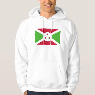 Moletom Sweatshirt Hooded com pavilhão do Burundi
