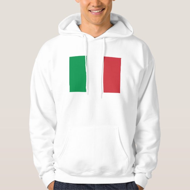 Moletom Sweatshirt Hooded com pavilhão italiano (Frente)