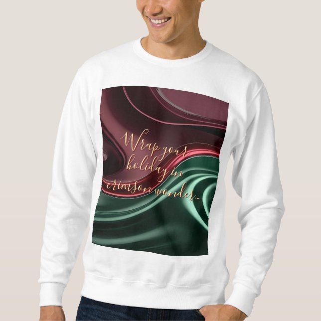 Moletom Sweatshirt in stylish abstract graphic (Frente)