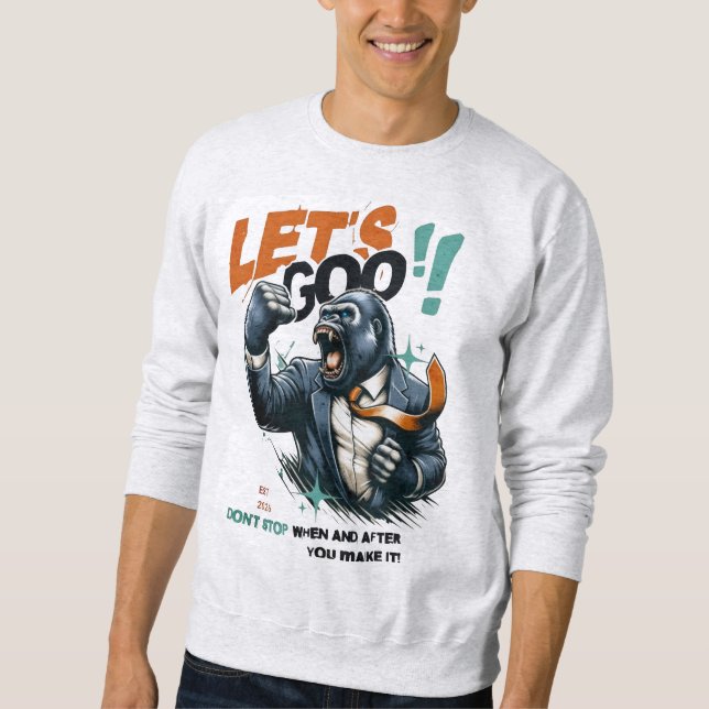 MOLETOM SWEATSHIRT MASCULINO LET'S GOO LIÇÕES APRENDIDAS P (Frente)