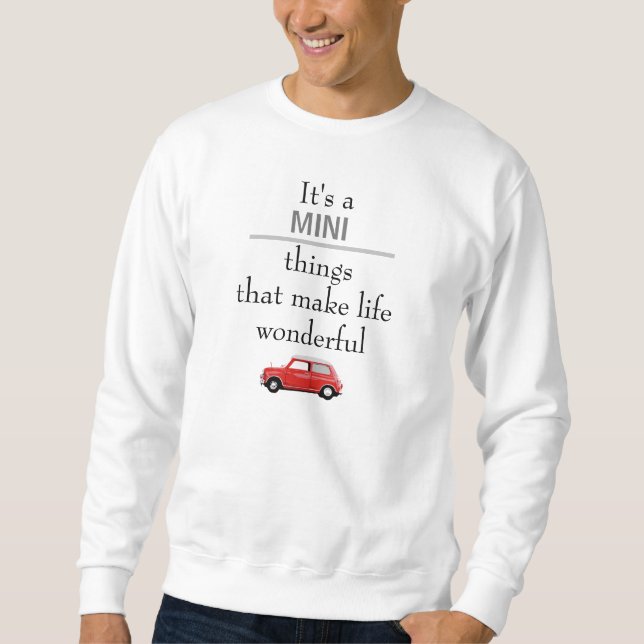 Moletom Sweatshirt Mini Cooper Rot Mini things (Frente)