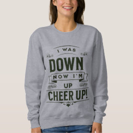 MOLETOM SWEATSHIRT MULHERES AGORA ESTOU DE PÉ ANIMEM-SE