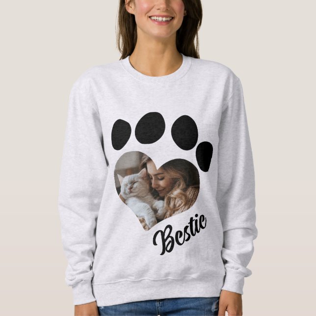 Moletom Sweatshirt Personalizada Do Gato Gato - Adicionar  (Frente)
