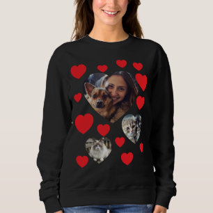 Moletom Sweatshirt personalizável de Pet Lover com Coração