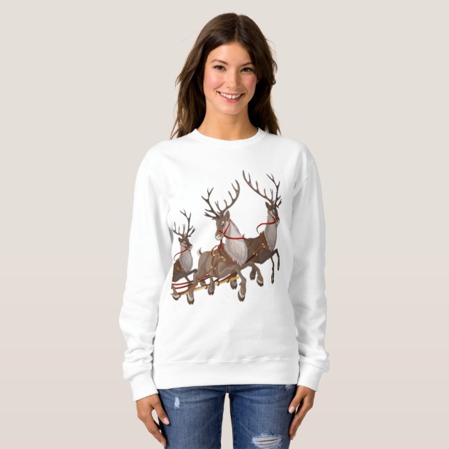 Moletom Sweatshirt Reindeer (Frente Completa)