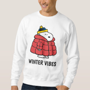 Moletom Sweatshirt Snoopy Inverno em Casaco Puffer