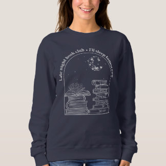 Moletom Sweatshirt (White Ink) Do Clube De Livros Noturnos