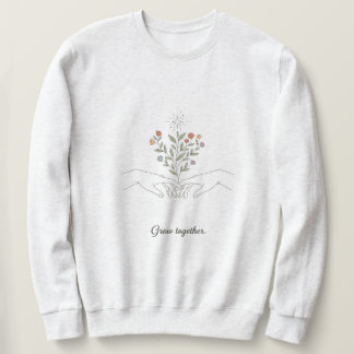 Moletom sweatshirt with growth mindset