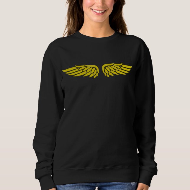 Moletom sweatshirt women's designed with an eagle wing (Frente)