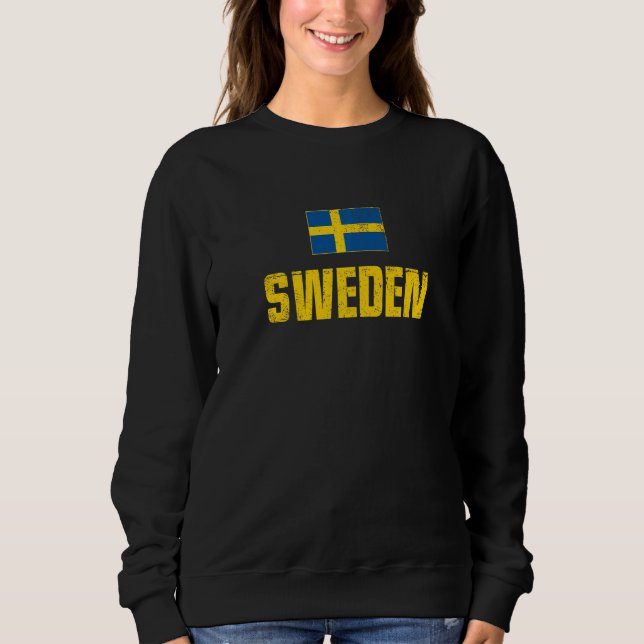 Moletom Sweden Flag Swedish Sverige Svenska Stockholm Nors (Frente)