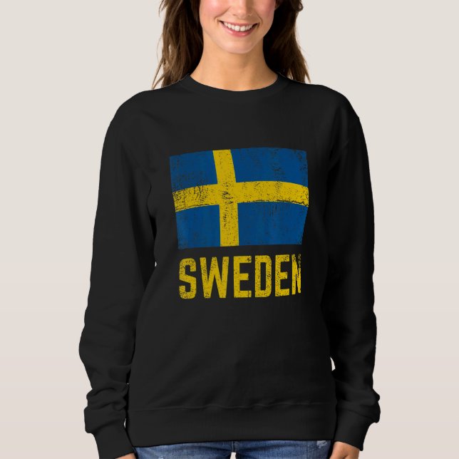 Moletom Sweden Flag Swedish Sverige Svenska Stockholm Nors (Frente)
