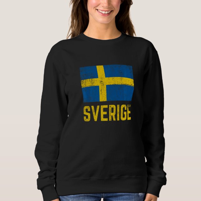 Moletom Sweden Flag Swedish Sverige Svenska Stockholm Nors (Frente)