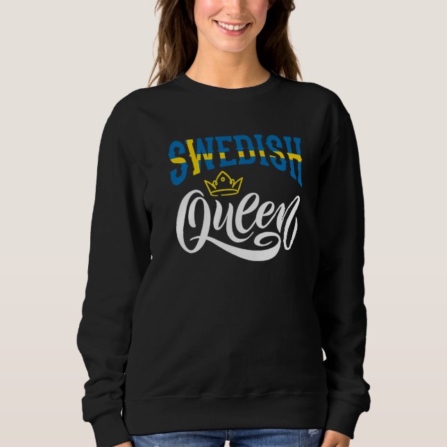 Moletom Swedish Queen Sweden Swedish Sweden Flag  1 (Frente)
