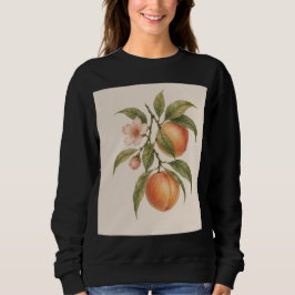 Moletom Sweet as a Peach | Vintage Peach Botanical Design
