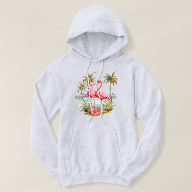 Moletom Sweet Colado Flamingo Rosa (Frente do Design)