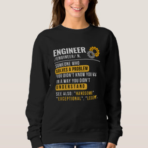 Moletom Sweet Engraçado Definição De Engenheiro