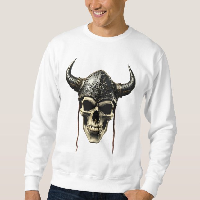 Moletom Sweet Nórdico Viking Skull (Frente)