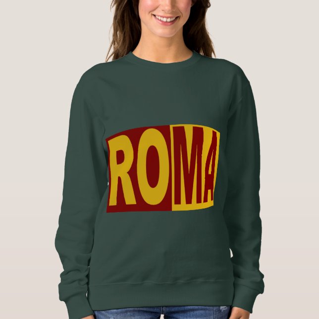 Moletom Sweet shirt vert foret   ROMA (Frente)