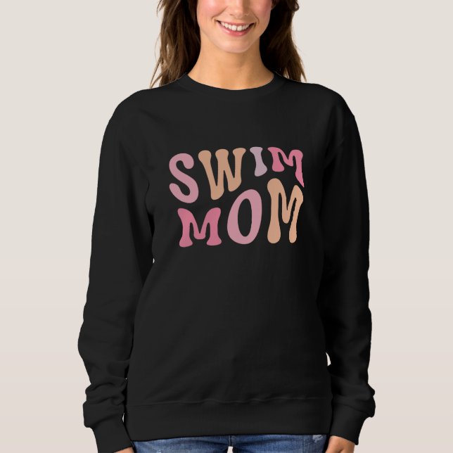 Moletom Swim Mom Swim Mama Swim Team Swimmers Mother (Frente)