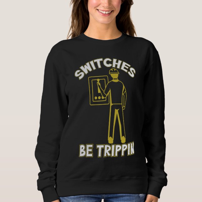 Moletom Switches Be Trippin Eclectic Cable Line Man (Frente)