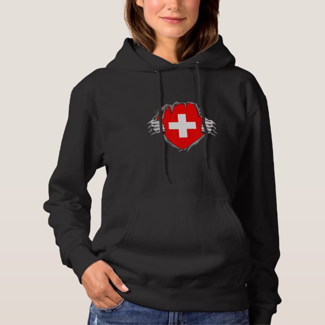Moletom Switzerland flag (Frente)