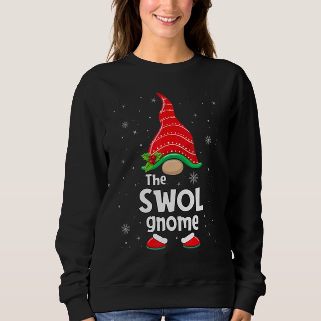 Moletom Swol Gnome Matching Family Group Christmas Party P (Frente)
