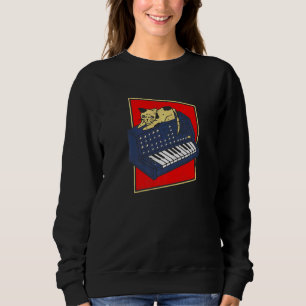Moletom Synthesizer Cat Analog Synth Producer Nerd Modular