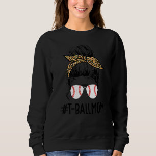 Moletom T Ball Mãe Vida Mão Mana Teeball Mamãe Softball Mo