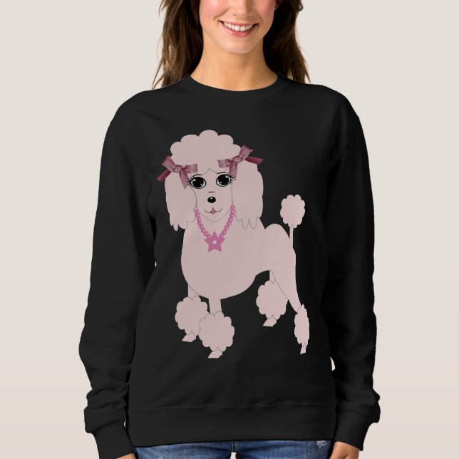 Moletom T- Poodle Rosa (Frente)
