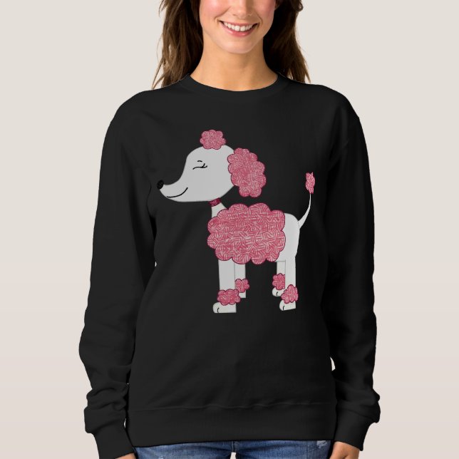 Moletom T- Poodle Rosa (Frente)