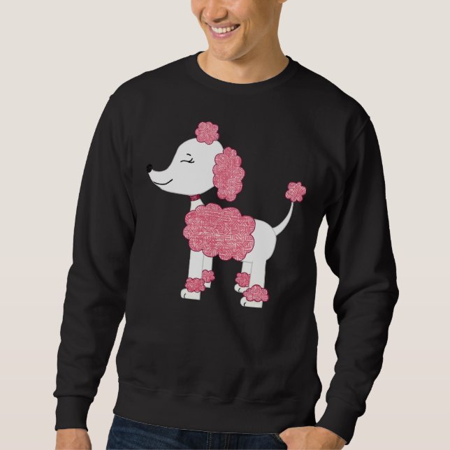 Moletom T- Poodle Rosa (Frente)