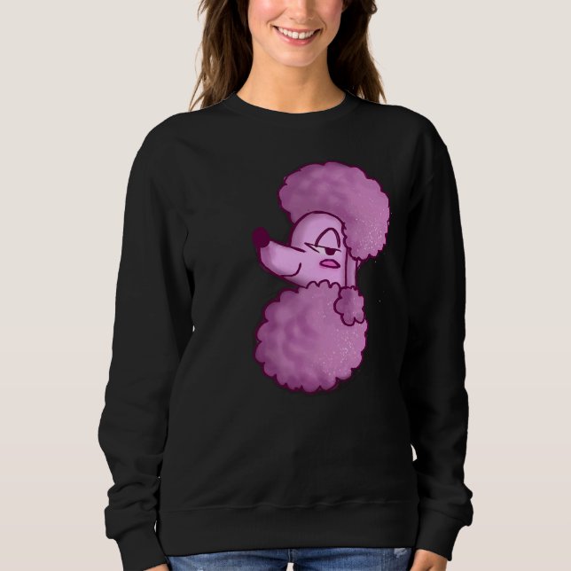 Moletom T- Poodle Rosa (Frente)