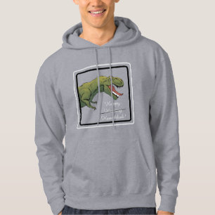 Moletom T-Rex Dinossaur Hanukkah Unisex Hoodie