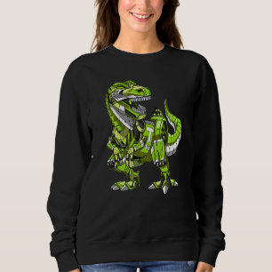 Moletom T Rex Dinossaur Robot Futurística Ficção Científic