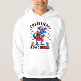 Moletom T Rex Dinossauro Azul Natal Carregando