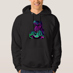 Moletom T Rex Dinossauro DJ Gravação Techno Música Tyranno
