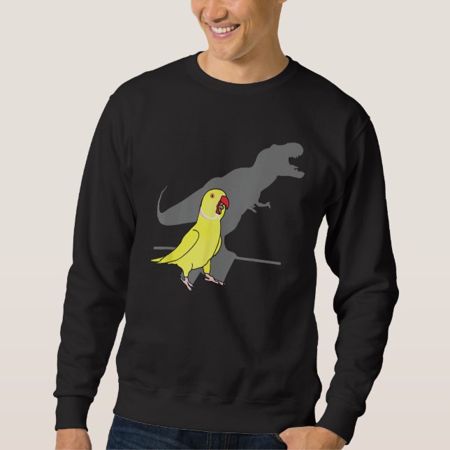 Moletom T-rex Ringneck Amarelo da Índia, memórias de Birb  (Frente)
